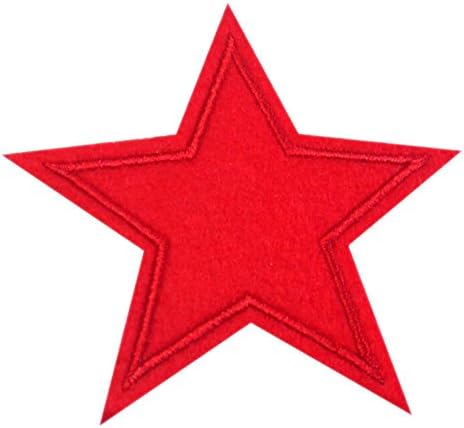 3 Pcs/Set Star Applique Clothing Embroidery Patch Fabric Sticker Iron On Sew On Patch Craft Sewing Repair Embroidered 6 Colors