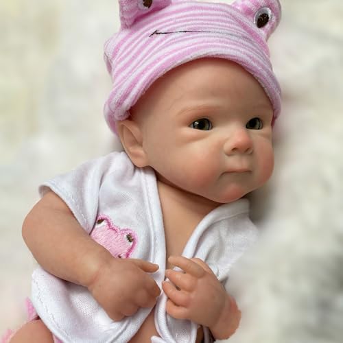 Gileutay 13in Silicone Doll Full Body Soft Girl Reborn Baby Dolls That Looks Like Real Newborn Baby Dolls