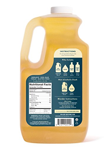 Kelvin Slush Co. - PiÃ±a Colada - Organic Frozen Cocktail & Slush Mix - Award-Winning Slush Machine & Blender Mix, Bars, Restaurants, At Home (64 oz bottle)