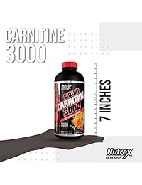 Nutrex Research - Carnitina líquida de 3000 pulgadas, carnitina líquida premium, libre de estimulantes, apoyo a la pérdida de grasa