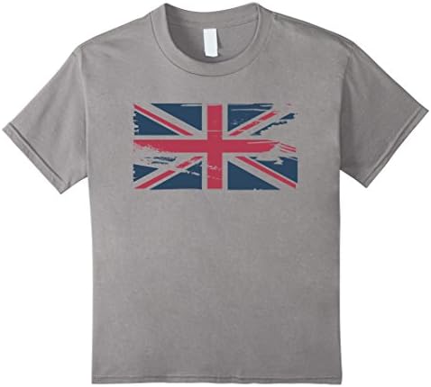 Big Texas Distressed Union Jack T-Shirt - Kids 4 - Slate
