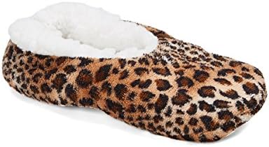 JA Hosiery Charles Albert Womens Cozy &amp; Comfortable Womens Slipper Socks All Sizes (Small/Medium - Fits Shoe Size 5-7.5, Camel/Black)