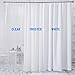 AmazerBath Plastic Shower Curtain 84 Inches Long, 72 x 84 White Weighted Extra Long Shower Curtain, PEVA Heavy Duty Tall Bathroom Curtains with 3 Big Clear Weighted Stones and 12 Grommet Holes