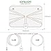TV antenna, 50+ Miles Range Digital HDTV Antenna, TV Antenna for Digital TV Indoor, with Detachable Amplifier-Super thin for 0.02” Satellite TV Antenna(With UL Certificate)