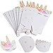 Mukum 36 Pcs Popcorn Boxes for Unicorn Treat Box Candy Cookie Containers for Baby Shower, Movie Nights, Carnivals, Birthday Party Favor Supplies