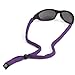 Chums Original Cotton Retainer - Unisex Eyewear Keeper for Sunglasses & Glasses - Adjustable Fit, Washable & Made in USA (Standard-End, Purple),One Size,12115