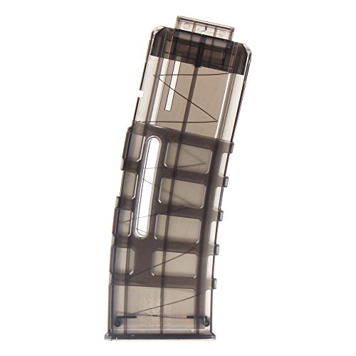 WORKER Mod 15 Darts Magazine Quick Reload Clip for Nerf N-Strike Elite Color Black Transparent