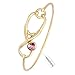 MANZHEN Stethoscope Caduceus Doctor Nurse Charm Bangle Bracelets for RN Graduation Gift