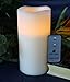 Single Flameless Candle - with On/Off Remote, 8 inches by 4 inches