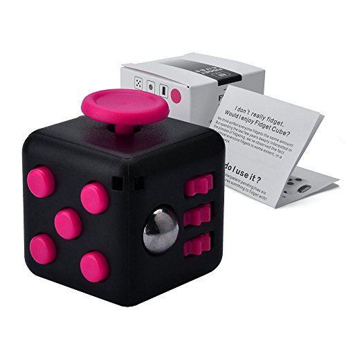 Parit Fidget Cube Toy For Reduce Pressure Relief Stress Anxiety Add Adhd Ocd Focusing Autism For Adults Amp Kids Gift Toy Black Pink Buy Online In Kuwait At Desertcart