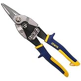 Irwin 2073113 Aviation Snip, Compound Leverage, Cuts Straight and Wide Curves