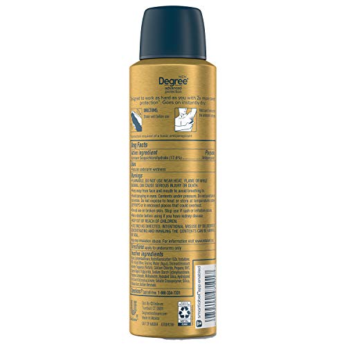 Degree Antiperspirant Deodorant Spray 72 HR Wetness Protection Victory