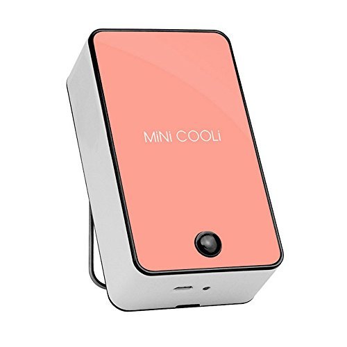 Kasstino Portable USB Mini Rechargeable Air Cooling Conditioner Summer Handheld Cool Fan (Pink)