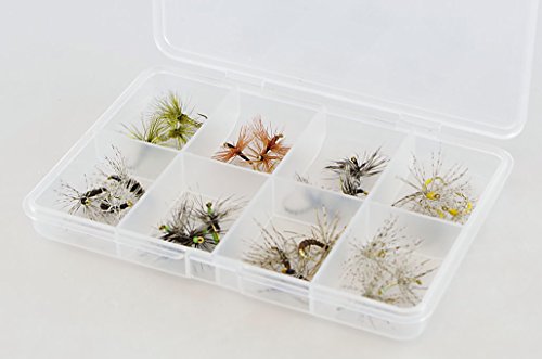 24 tenkara flies (random selection) with fly box
