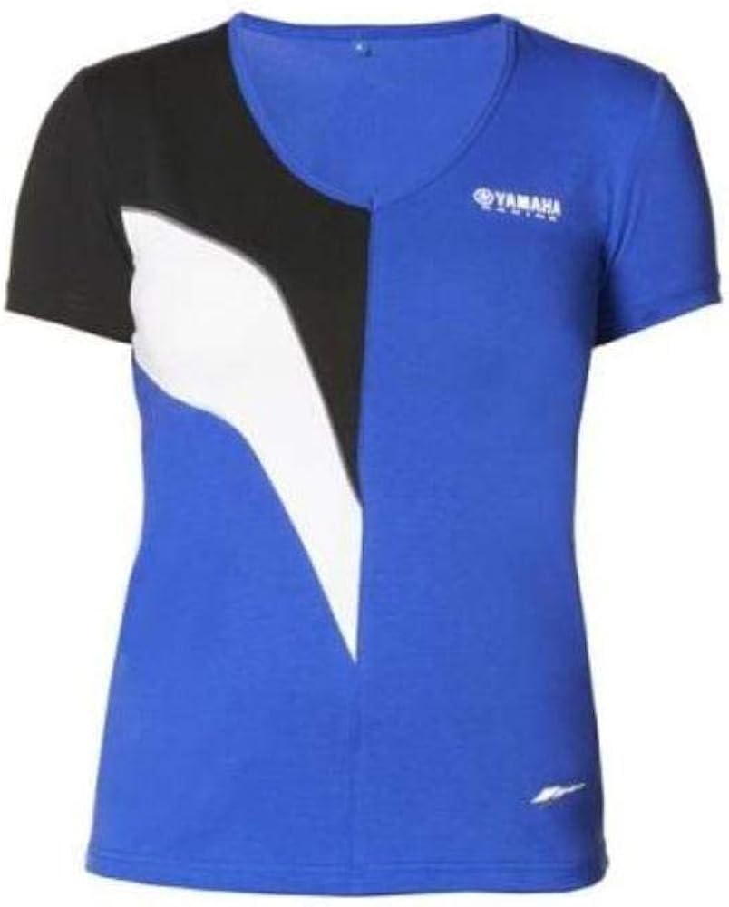 Genuine Yamaha Paddock Blue TShirt Ladies Amazon.co.uk Clothing