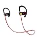 Premium Wireless Sports Headset Sweatproof Bluetooth Stereo Earphones Music Headphones w/ Noise-Cancelling Mic for iPhone Samsung HTC (Red-Black)