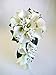 Luyue 20 Pcs White Fake Calla Lily Artificial Flowers Bridal Wedding Bouquet Latex Real Touch Flower Home Kitchen Office Decor-Pure White