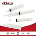 Jello Shot Syringes 50 Pack Shooters for 1.5oz Shots (FREE 5 Extra Caps + 70 Jello Shot Recipes PDF) Reusable Use for Halloween Tailgates Birthday Bachelor #1 Quality Plastic Syringes Bulk Pack