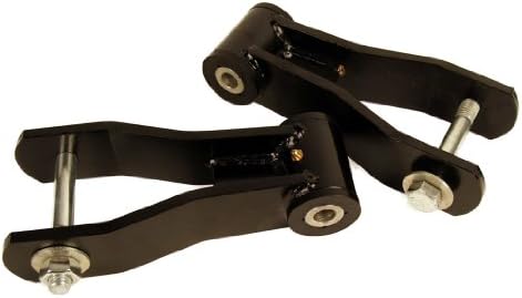 Jeep Cherokee XJ 1.5" Lift Shackle Greasable with HD Bolts in Black