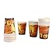 Gatherfun Halloween Party Supplies Spooky Pumpkin Disposable Paper Plates Napkins Cups with Waterproof plastic Tablecloth for Spooky Halloween Party Decorations Serve 25