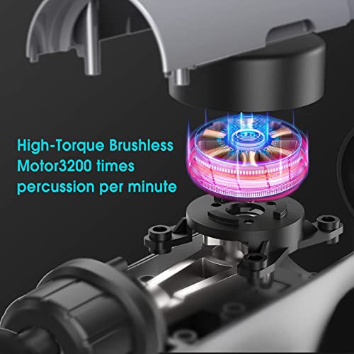 AERLANG Massage Gun, Deep Tissue Massage Gun for Athletes with Paper Storage Box, Professional Portable Muscle Massage Gun, for Pain Relief with 6 Massage Heads 20 Speed, Gifts for Men