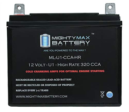 Mighty Max Battery ML-U1-CCAHR 12V 320CCA Battery for Craftsman 25780 Lawn Tractor Mower Brand Product