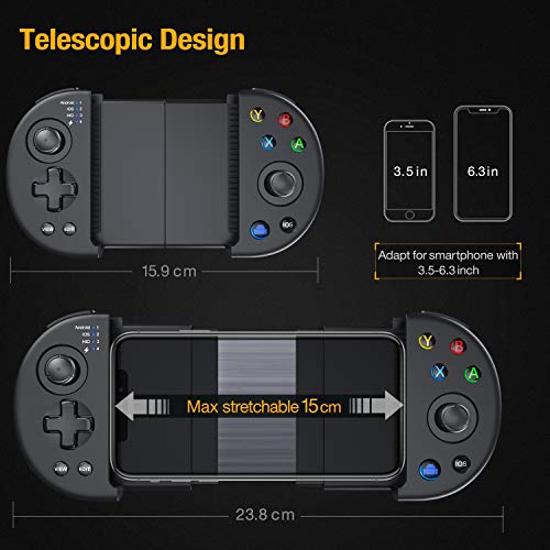 BEBONCOOL Mobile Game Controller Phone Triggers Controller for Android/iOS/iPhone, Wireless Remote Controller Gamepad - Thumbnail 4