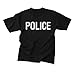 Rothco 2-Sided Police T-Shirt (US, Alpha, X-Large, Regular, Regular, Black)