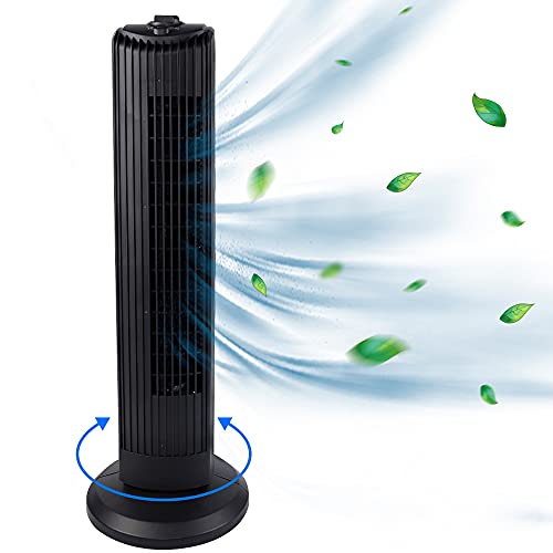 yosager Tower Fan, 28 Inch 60° Oscillating Cooling Fan Powerful Floor