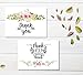 100 Thank You Cards Wedding - Bulk Thank You Cards, Baby Shower Thank You Cards, Blank Cards with Envelopes, Thank you Notes, Bridal Shower, Baptism, Gift Cards, Graduation, Sympathy, Business, Floral