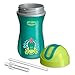 Chicco Insulated Flip-Top Straw Sippy Cup 9oz 12m+ (2pk) - Green/Orange