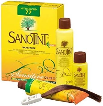 Sanotint® Sensitive Light # 77 Medium Blonde Hair Colour (125 ml), Gold, 125 ml (Pack of 1) - Image 3
