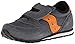 Saucony Jazz Hook & Loop Sneaker (Toddler/Little Kid), Grey/Orange, 10.5 M US Little Kid