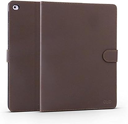 Qinda Retro Style Smart Flip Case Cover for Apple iPad 9.7" [2017 Model only] [Dark Brown]