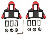 hothuimin Bike Cleats Self-Locking Road Cycling Bicycle Cleat Set Compatible with Shimano&Look