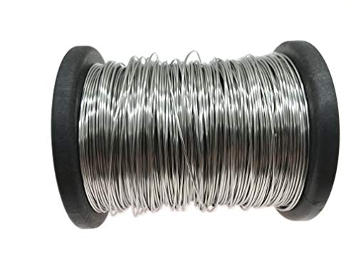 304 Stainless Steel Wire Wrapping Wire Artistic Wire Beading Wire Length 328 Ft 20 Gauge Soft Temper is Easy to Shape for Jewelry Craft Making Beading Floral Colored Craft Wire