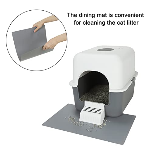 Cat Litter Box with Lid,Top Entry Kitty Sifting Litter Box Kitten