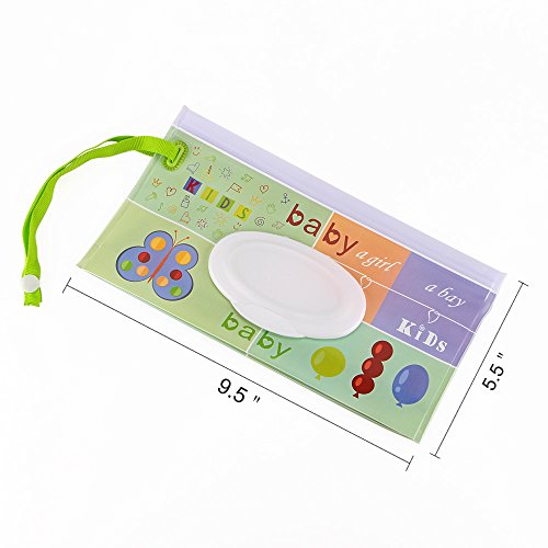 Baby Wet Wipe Pouch Travel Wipes Case Reusable Refillable Wet