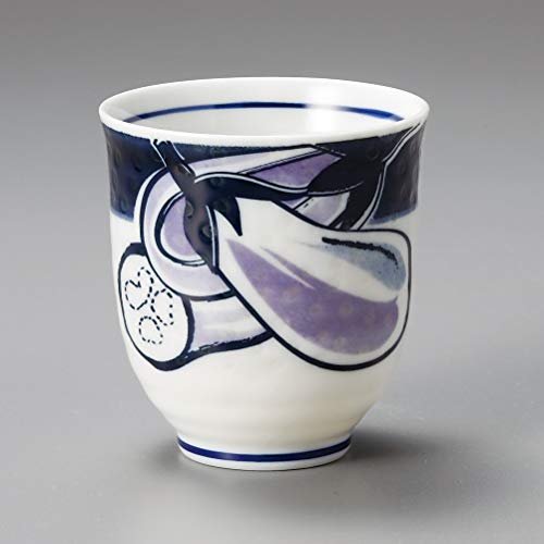 (5 Cups Set) Yamakiikai Japanese Tea Cup Yunomi Okra,Sweet Green Pepper,Egg Plant,Green Pepper & Lotus Root Pattern Set L1201 L1202 L1203 L1204 L1205 - Thumbnail 5