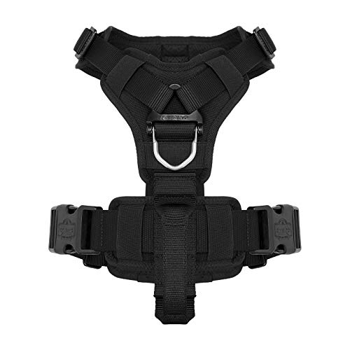 ICEFANG Tactical Dog Strap Harness Vest with Handle,Padded Front Chest