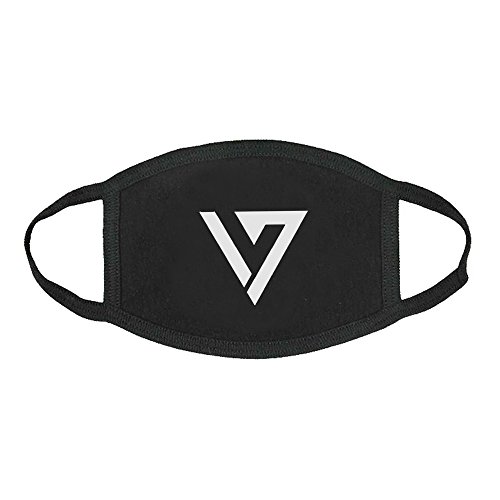 Fanstown Kpop Group Mouth mask Team Logo Black Cotton mask with lomo Cards - //coolthings.us