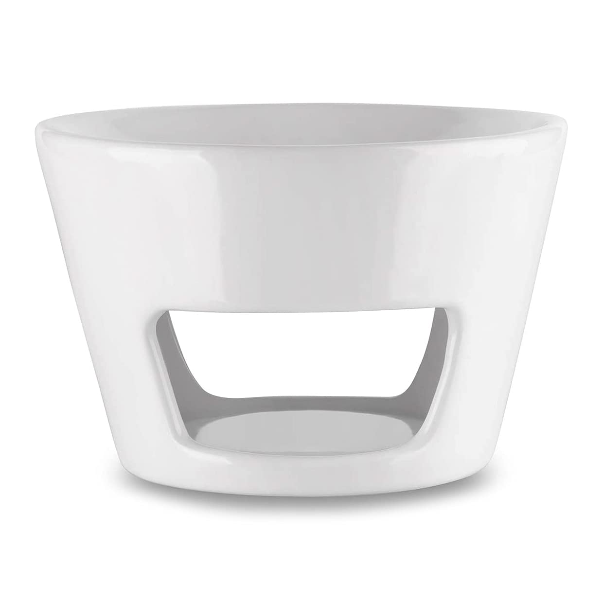 White Ceramic Oil Burner - Best for Aromatherapy - Relaxation - Spa - Wax Melts - Aroma Lamp - Aroma Burner (Ø 15cm height 10cm) - 3 Сandles Free