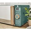 Swan 20L Nordic Digital Microwave, Scandi Style, Wood Effect Handle, Soft Touch Housing and Matte Finish, 800W, Pine…
