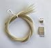 Luckele MI&VI Mongolian Horse Hair for Violin, Viola Bows - Unbleached, White 29.5
