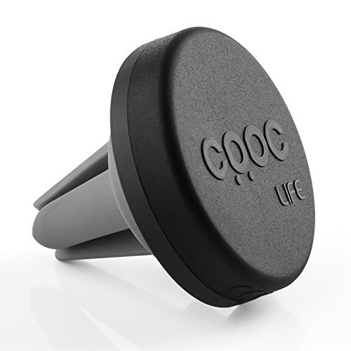 CRDC Life Car Mount Holder, Magnetic Cell Phone Holder for Car Air Vent 2 Magnetic Pieces Vertical and Horizontal Mount for iPhone7/7plus/6s/6/5, other Android Windows Smartphones (Black)