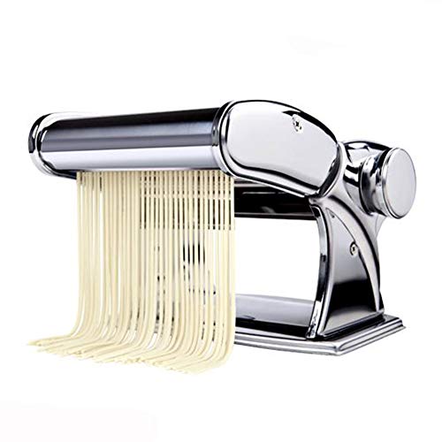 Shule Pasta Maker Stainless Steel Steamline Pasta Roller Machine Includes Pasta Cutter Hand