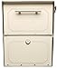 Architectural Mailboxes 6200S-10 Oasis Classic Locking Post Mount Mailbox, Sand