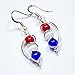Red White and Blue American USA Flag Dangle Earrings 4th of July Independence Day Gift