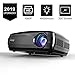 Projectors 5500 Lumen Video Projector, 1080P Supported Projector, 200'' Display 50000 Hrs LED Life, Dual Speakers Portable Projector, Compatible with HDMI, USB, VGA, PS4, Laptop, for Home Cinema