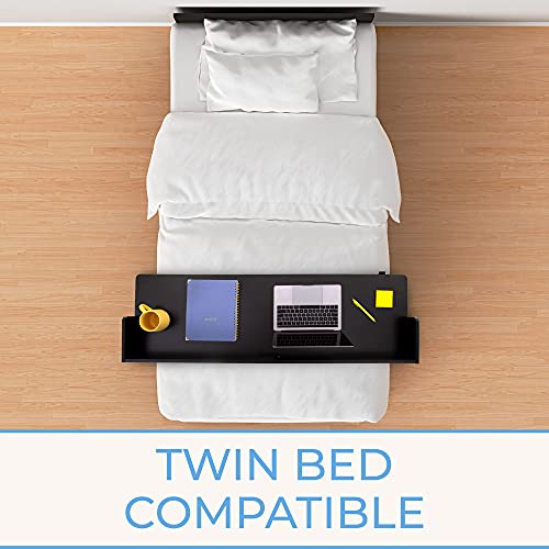 Stand Steady Joy Overbed Table for Twin Beds Height Adjustable Bed Desk with Locking Wheels